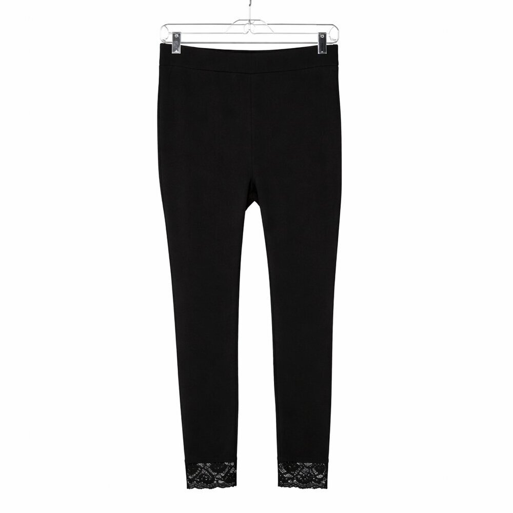 LANE BRYANT Control Top Lace Bottom Leggings E/F
